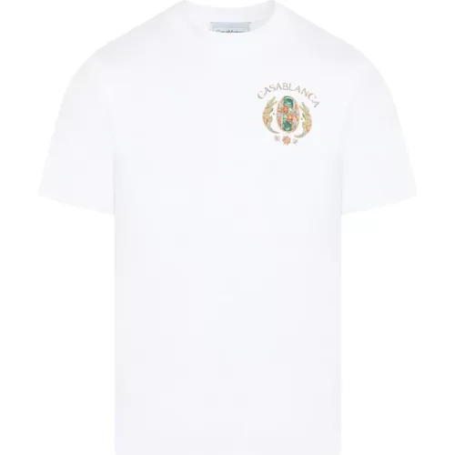 Cotton Printed T-Shirt , male, Sizes: L - Casablanca - Modalova