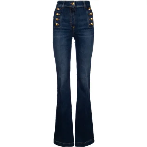 Classic Denim Jeans for Everyday Wear , female, Sizes: W28 - Elisabetta Franchi - Modalova