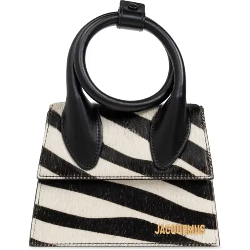 Zebra Print Foldover Bag , female, Sizes: ONE SIZE - Jacquemus - Modalova