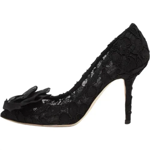 Pre-owned Lace heels , female, Sizes: 4 UK - Dolce & Gabbana Pre-owned - Modalova