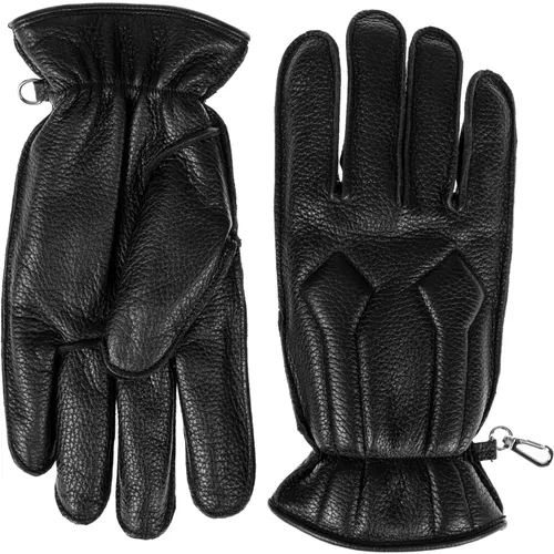 Padded Leather Gloves , male, Sizes: 9 IN, 8 IN - Dsquared2 - Modalova