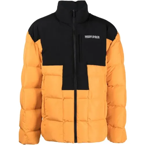 Logo Cross Block Pufferjacke , Herren, Größe: L - Marcelo Burlon - Modalova