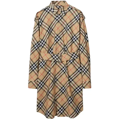 Vintage Check Pattern Classic Dress , female, Sizes: XS, 2XS - Burberry - Modalova