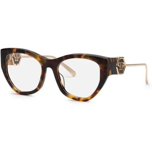 Stilvolle Havana Brille , Damen, Größe: 54 MM - Philipp Plein - Modalova