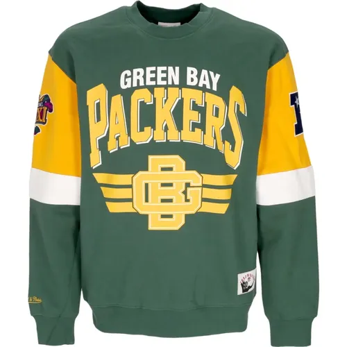 Green Bay Packers Crewneck Sweatshirt , Herren, Größe: L - Mitchell & Ness - Modalova