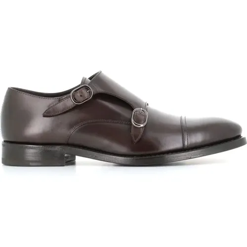 Flat Shoes with Double Buckle , male, Sizes: 9 UK, 7 1/2 UK, 10 UK, 11 UK, 8 1/2 UK, 9 1/2 UK - Henderson - Modalova