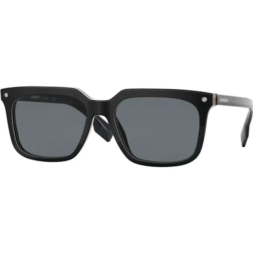 Carnaby Sonnenbrille Schwarz/Grau , Herren, Größe: 56 MM - Burberry - Modalova
