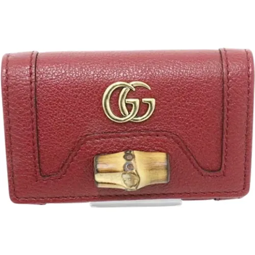 Gebrauchter Roter Leder Schlüsselhalter - Gucci Vintage - Modalova