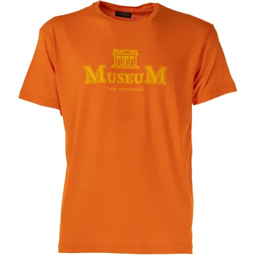 Herren Erik Rundhals T-shirt , Herren, Größe: XS - Museum - Modalova