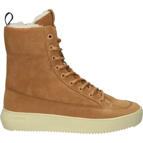 Kandierter Ingwer High-Top Sneaker , Damen, Größe: 38 EU - Blackstone - Modalova