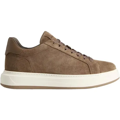 Taupe Wildleder Arrow Sneakers , Herren, Größe: 41 EU - Woolrich - Modalova