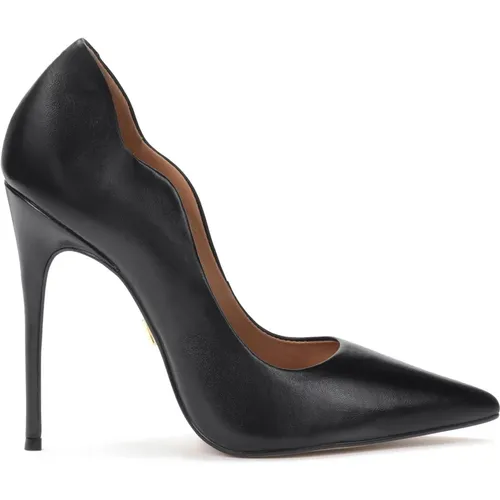 Schwarze wellige High Heel Pumps , Damen, Größe: 36 EU - Kazar - Modalova