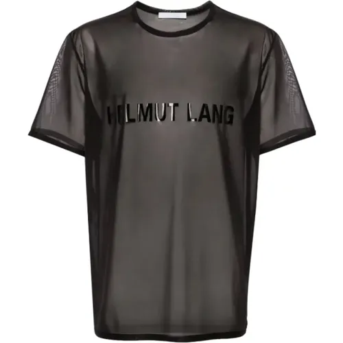 Chiffon Schwarzes Logo-T-Shirt - Helmut Lang - Modalova