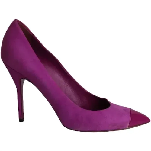 Pre-owned Suede heels , female, Sizes: 7 UK - Yves Saint Laurent Vintage - Modalova