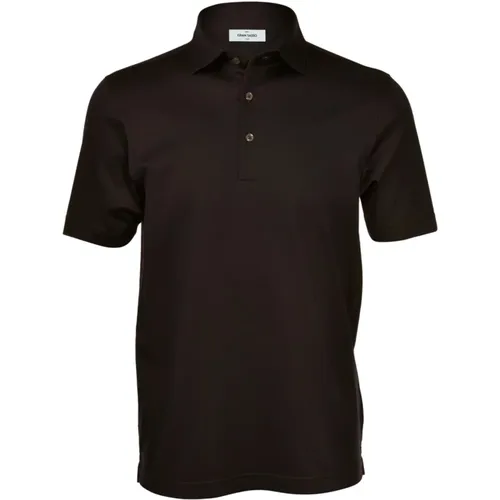 Braunes Polo Shirt , Herren, Größe: 2XL - Gran Sasso - Modalova