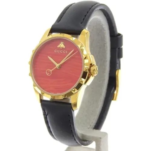 Pre-owned Leather watches , female, Sizes: ONE SIZE - Gucci Vintage - Modalova