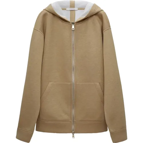 Oversized Hooded Jacket Adored Beige , female, Sizes: XS, M - dorothee schumacher - Modalova