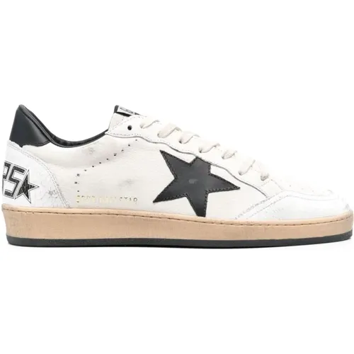 Leather Star Sneakers Vintage Style , male, Sizes: 7 UK - Golden Goose - Modalova