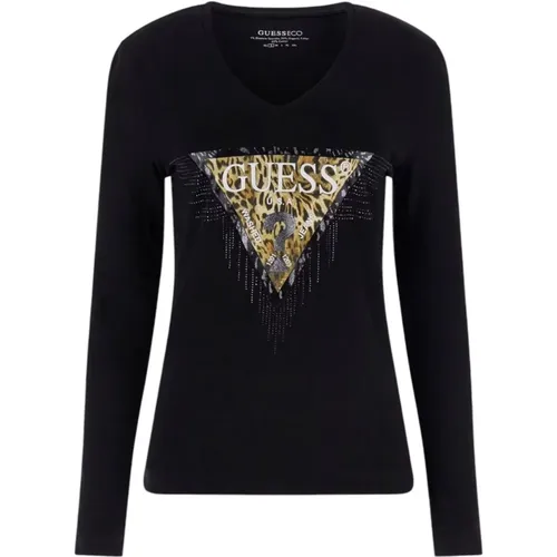 Long Sleeve T-Shirt , female, Sizes: XS, M, L, S - Guess - Modalova