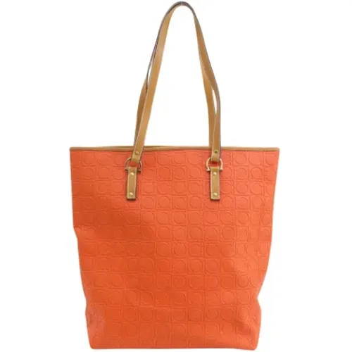 Pre-owned Canvas totes , female, Sizes: ONE SIZE - Salvatore Ferragamo Pre-owned - Modalova