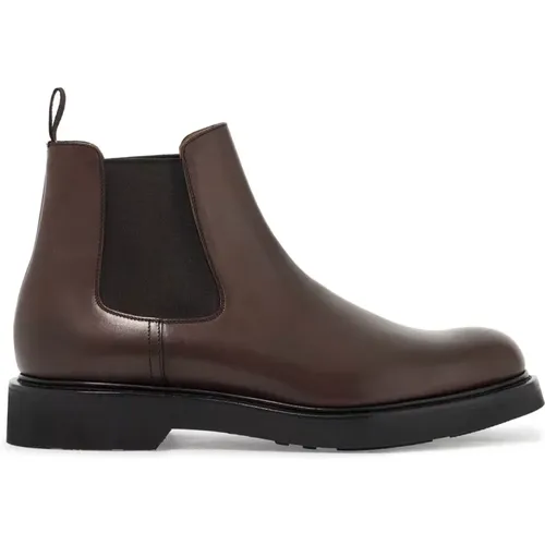 Semi-Gloss Leather Chelsea Boots , male, Sizes: 7 UK, 9 UK, 8 UK, 10 UK - Church's - Modalova