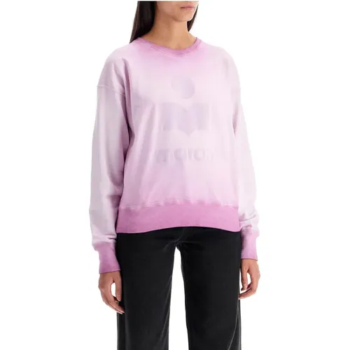 Sweatshirt mit gewaschenem Effekt und Logo - Isabel Marant Étoile - Modalova