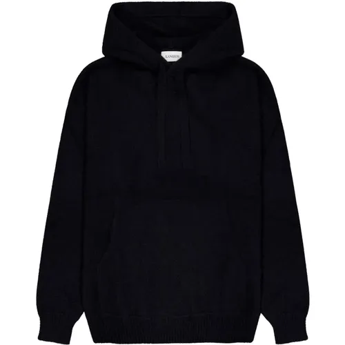 Cashmere and Silk Hooded Sweater , male, Sizes: M, 3XL, 2XL, L, XL, S - Laneus - Modalova