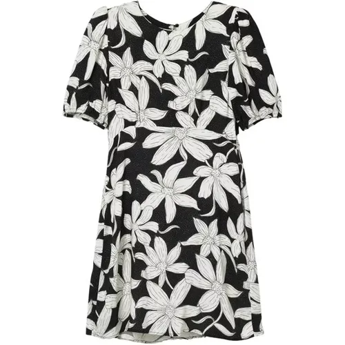 Schwarzes Viskose Midi Kleid Frühling/Sommer , Damen, Größe: XS - Desigual - Modalova