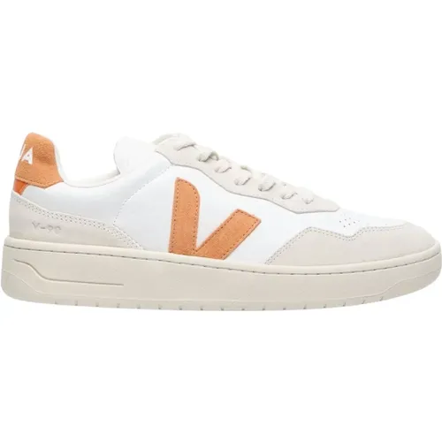 V-90 Leather Sneakers , female, Sizes: 10 UK, 11 UK, 9 UK, 8 UK, 7 UK - Veja - Modalova