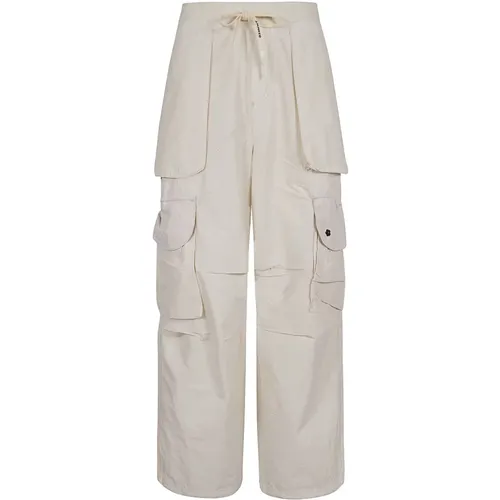 Men's Clothing Trousers White Ss24 , male, Sizes: XS, S - A Paper Kid - Modalova