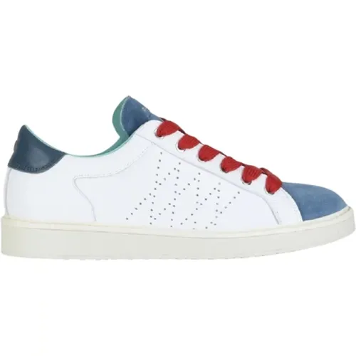 Leather Sneakers Blue Suede , male, Sizes: 11 UK - Panchic - Modalova