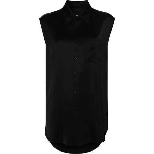 Sleeveless Top , female, Sizes: L, M - MM6 Maison Margiela - Modalova