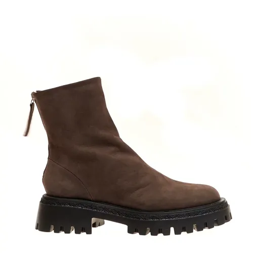 Marrone Ankle Boots for Women Aw23 , female, Sizes: 5 1/2 UK - Halmanera - Modalova