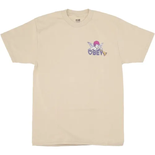 Angel Classic Tee T-Shirt , male, Sizes: XL - Obey - Modalova