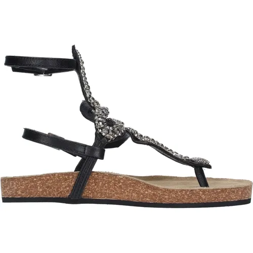 Sandalen Schwarz , Damen, Größe: 36 EU - Strategia - Modalova