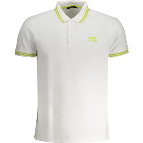 Weißes Baumwoll-Poloshirt mit Kurzen Ärmeln , Herren, Größe: XL - Cavalli Class - Modalova