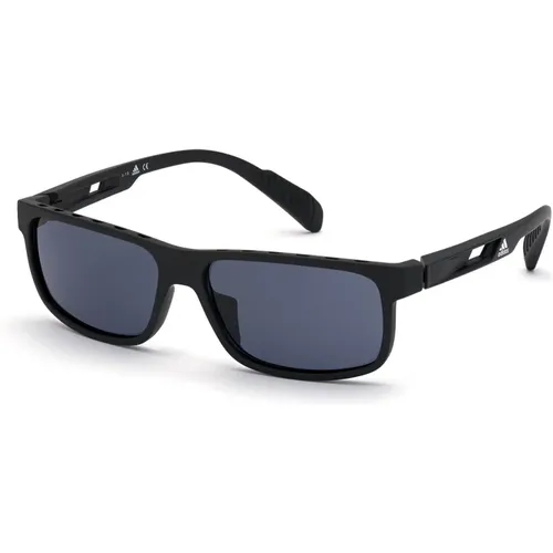 Smoke Golden Sunglasses Sp0023-02A , male, Sizes: 58 MM - Adidas - Modalova