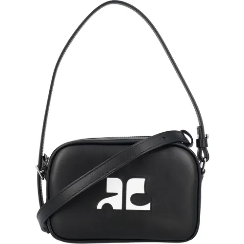 Leather Camera Bag , female, Sizes: ONE SIZE - Courrèges - Modalova