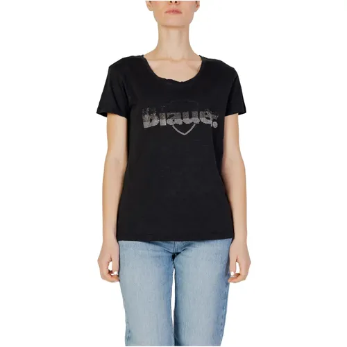 Womens T-Shirt Spring/Summer Collection , female, Sizes: XS, L, M, S - Blauer - Modalova