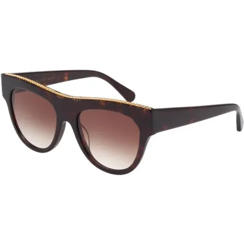 Mode Sonnenbrille Sc0017S-002 Braun Havana - Stella Mccartney - Modalova