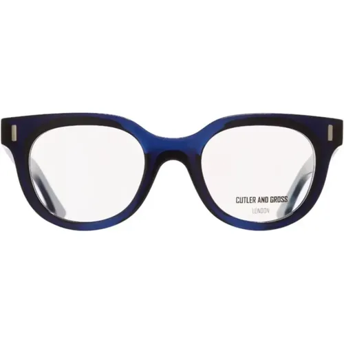 Navy Classic Optical Glasses , unisex, Sizes: ONE SIZE - Cutler And Gross - Modalova