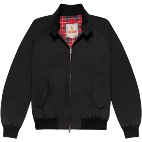 Klassische Harrington Jacke Schwarz , Herren, Größe: 3XL - Baracuta - Modalova