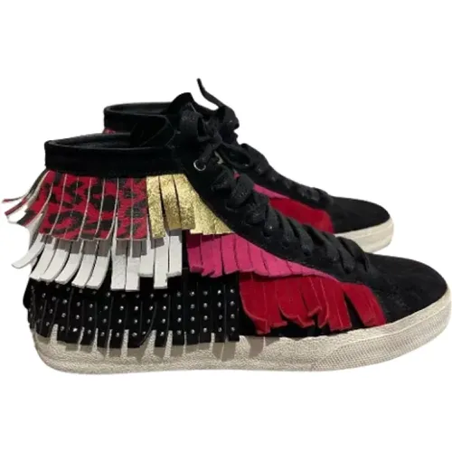 Pre-owned Suede sneakers , female, Sizes: 4 1/2 UK - Saint Laurent Vintage - Modalova