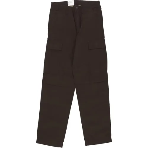 Cargo Hose aus Tabakfarbener Gewaschener Baumwolle , Herren, Größe: W28 L32 - Carhartt WIP - Modalova