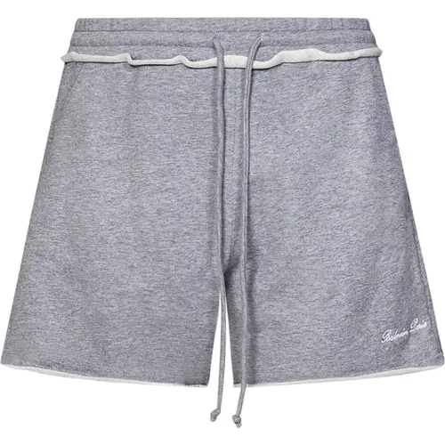 Shorts Grey , male, Sizes: L, M, S - Balmain - Modalova