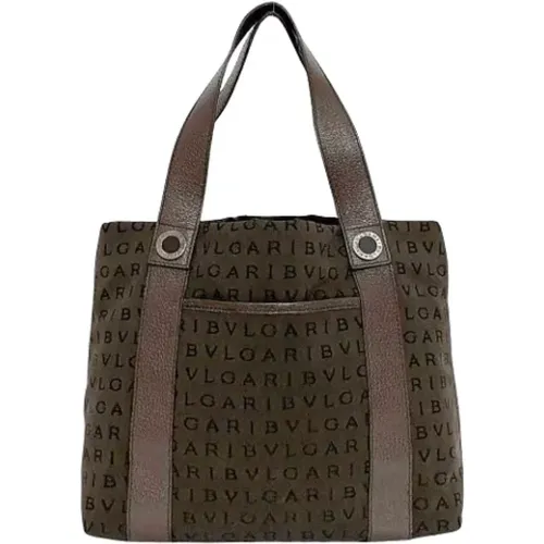 Pre-owned Canvas shoulder-bags , female, Sizes: ONE SIZE - Bvlgari Vintage - Modalova