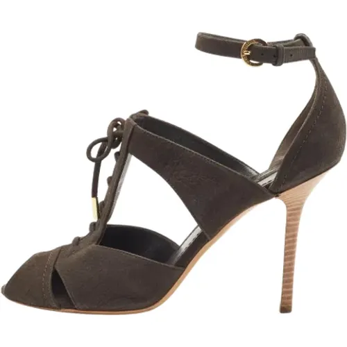 Pre-owned Leather sandals , female, Sizes: 7 UK - Louis Vuitton Vintage - Modalova