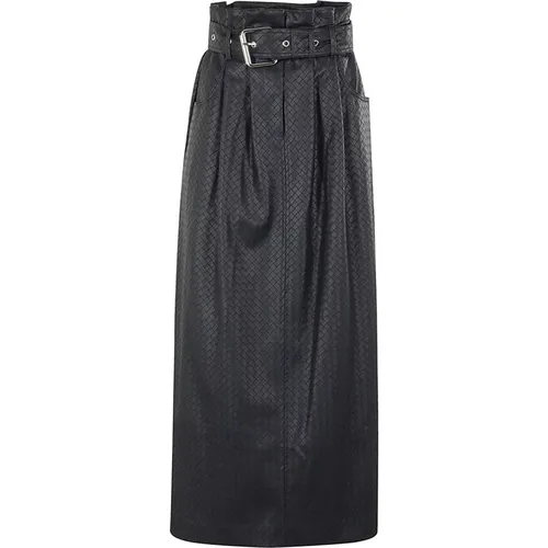 Midi Paper Waist Skirt , female, Sizes: XS, M, S - Rotate Birger Christensen - Modalova