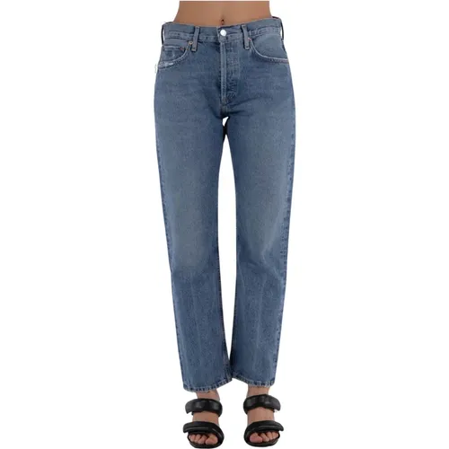 Lange Invention Denim Jeans , Damen, Größe: W26 - Agolde - Modalova