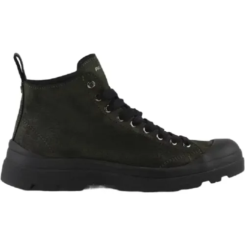 Green Sneakers Military Style , male, Sizes: 7 UK, 10 UK, 8 UK, 9 UK, 6 UK - Panchic - Modalova